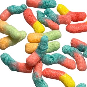 Sour crunchy worms