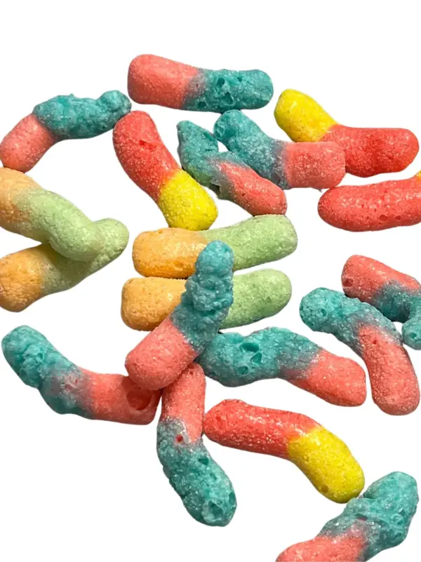 freeze dried sour worms