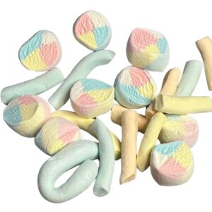 freeze dried pastel marshmallows