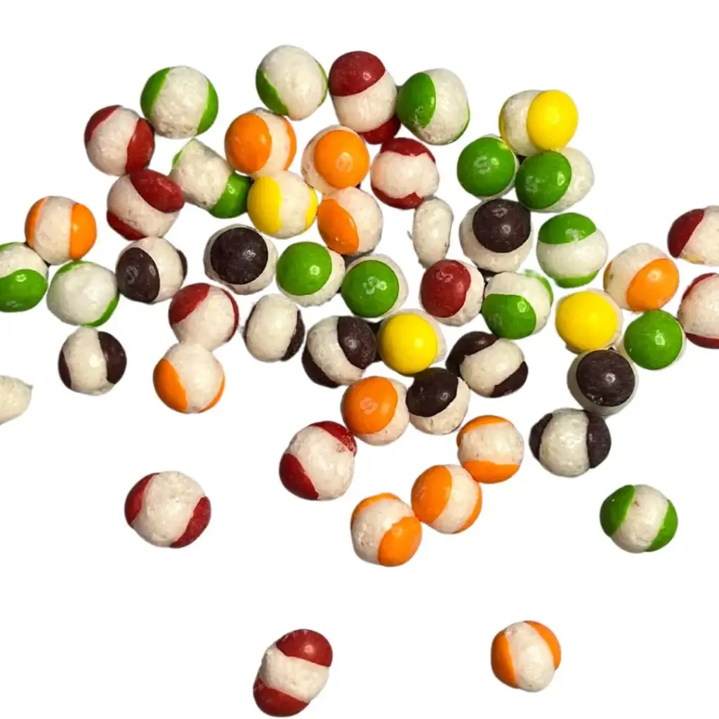 freeze-dried skittles candy