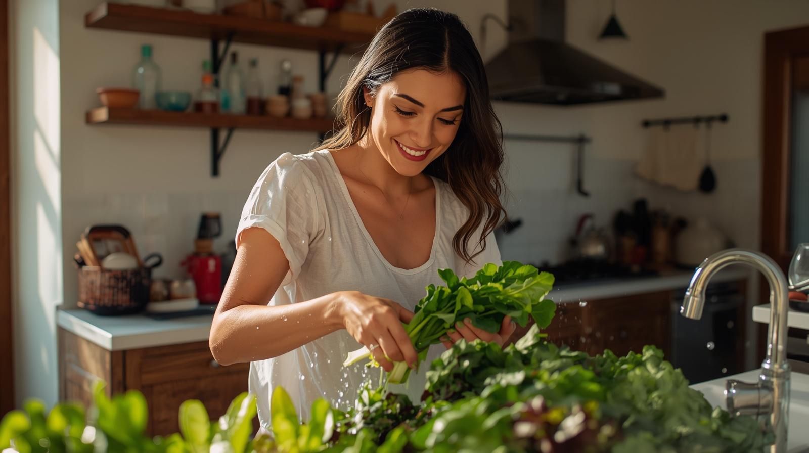 freeze drying fresh greens