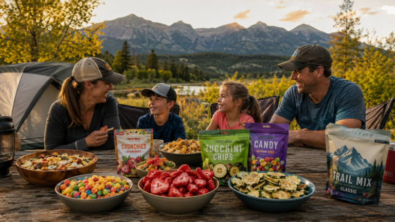 freeze dried camping snacks