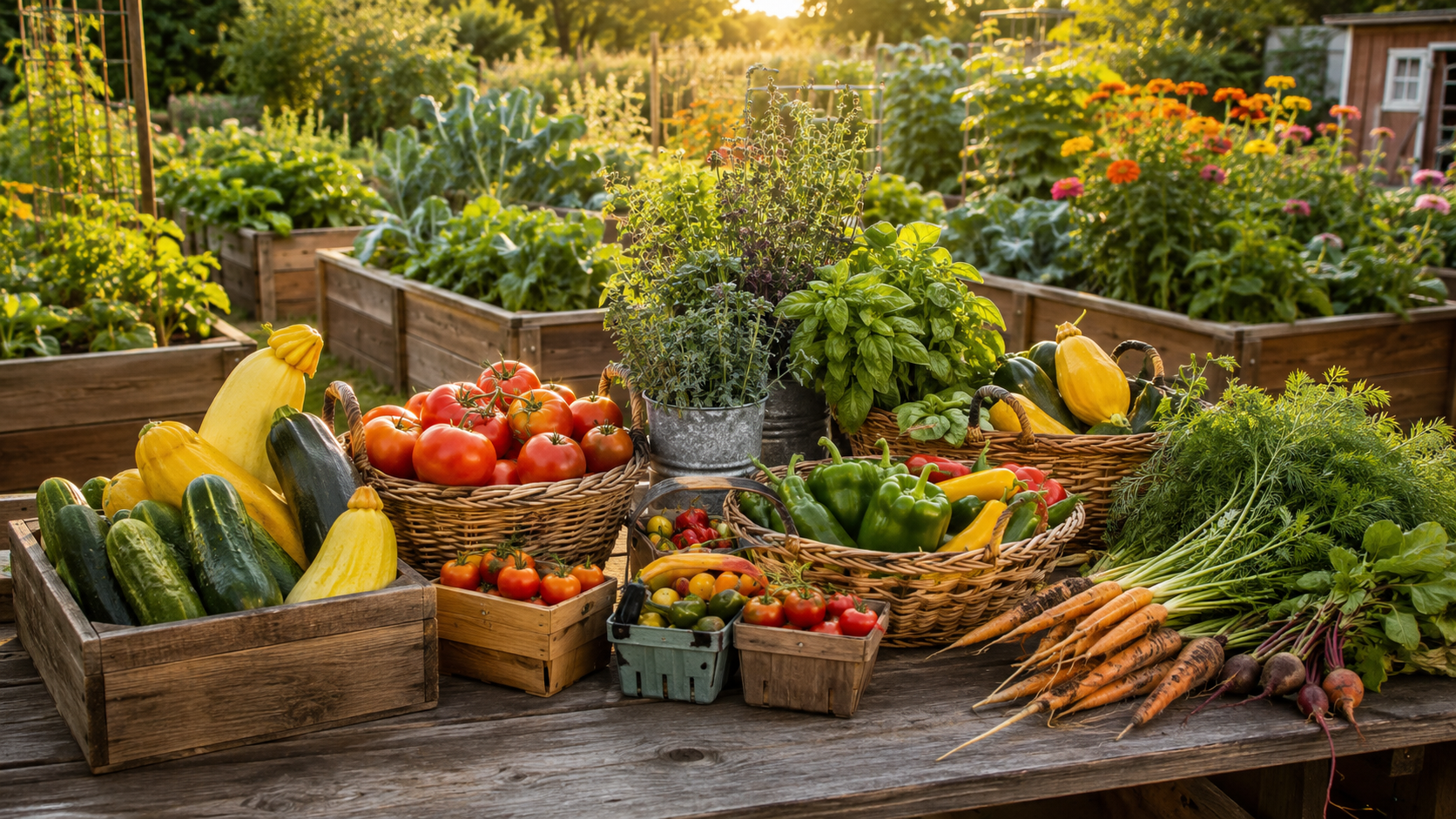 summer garden harvest ideas