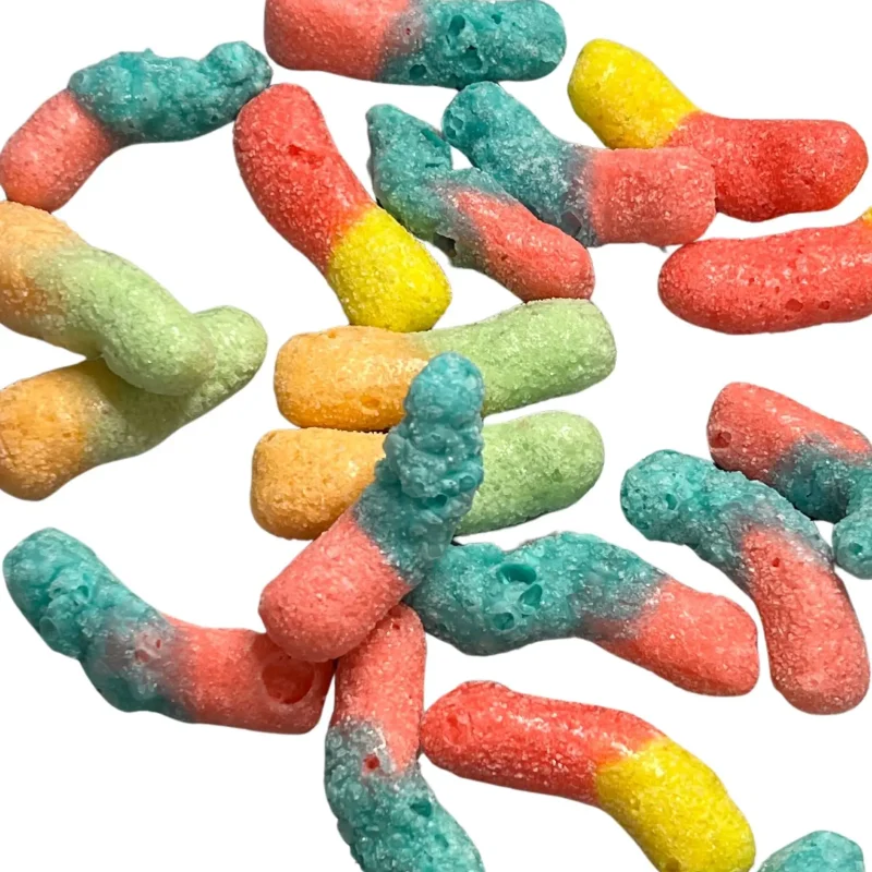 freeze dried sour gummy worms